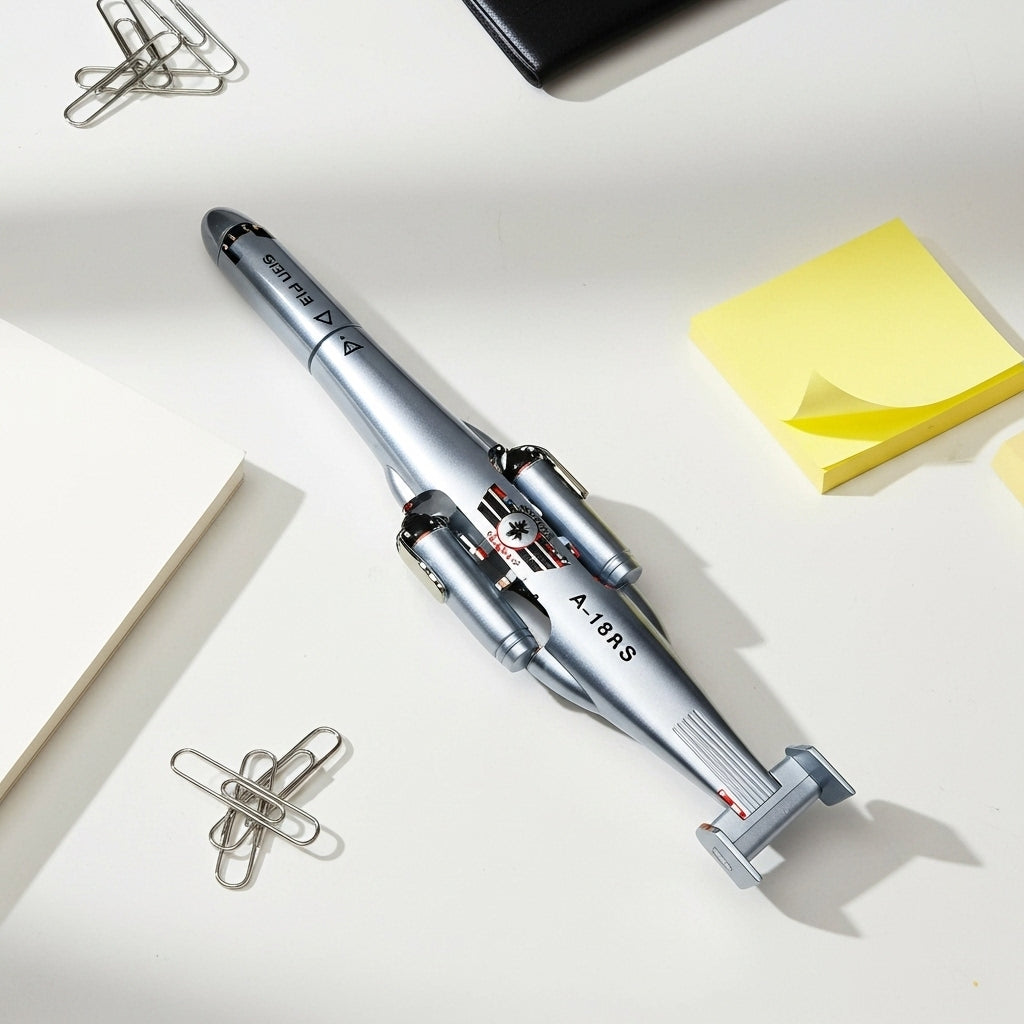 gel pen aeroplane shape